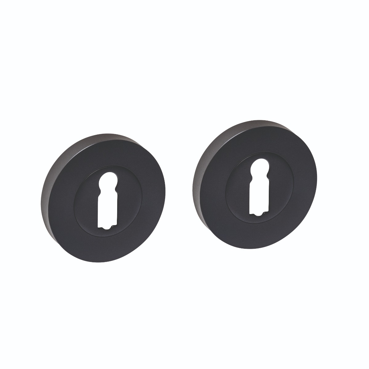 Intersteel Sleutelrozetten verdekt ø53x10mm met nokken zwart