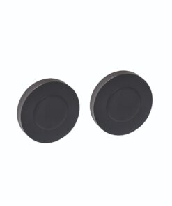 Intersteel Afdekrozetten verdekt ø53x10mm met nokken zwart