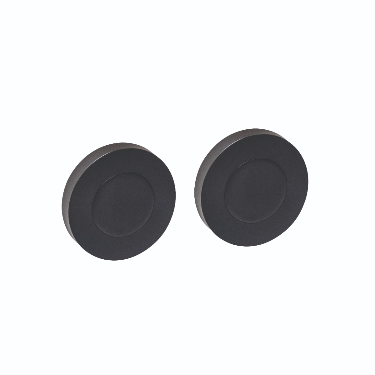 Intersteel Afdekrozetten verdekt ø53x10mm met nokken zwart