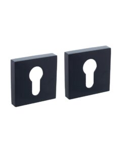 Intersteel Cilinderrozetten verdekt 52x52x10mm met nokken zwart