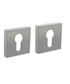 Intersteel Cilinderrozetten verdekt 52x52x10mm met nokken rvs