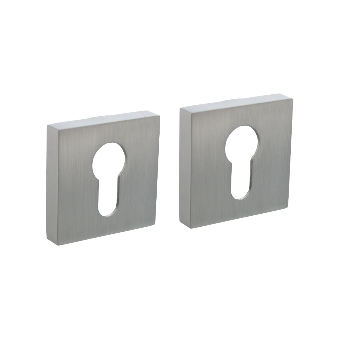 Intersteel Cilinderrozetten verdekt 52x52x10mm met nokken rvs