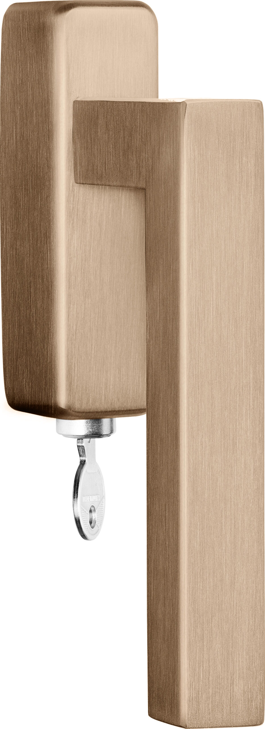 Formani BASICS BSQ1-DKLOCK-O draaikiepgarnituur afsluitbaar PVD licht brons rechts/links
