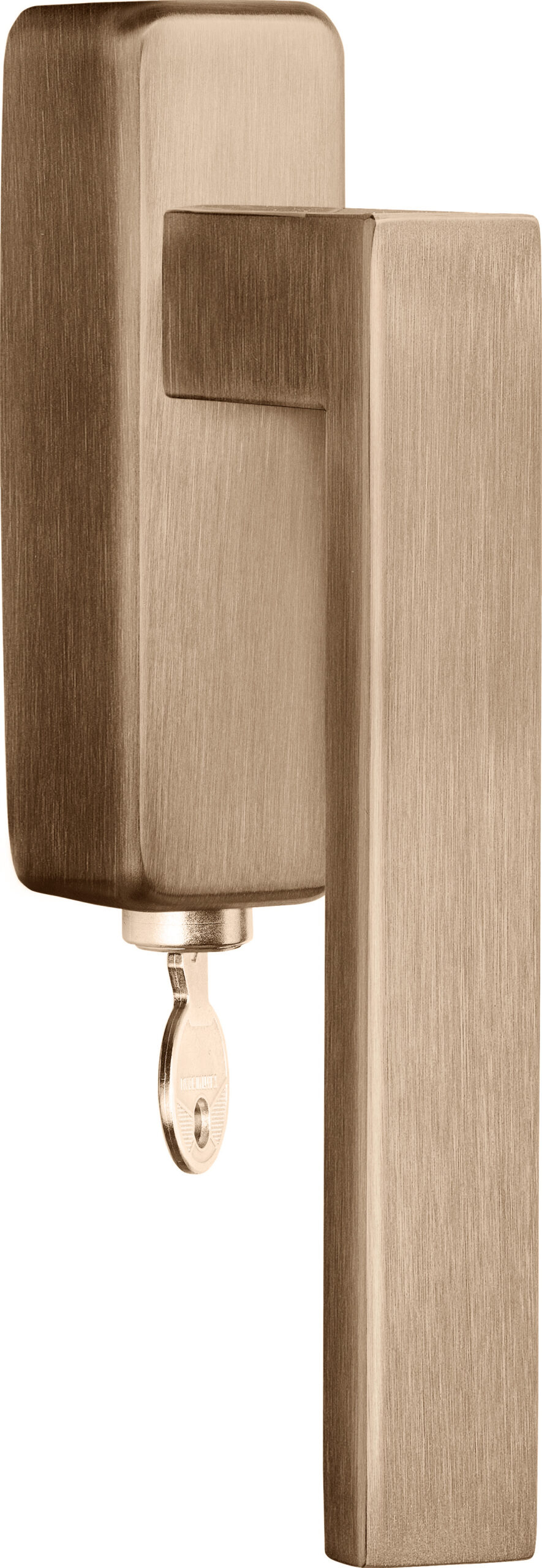 Formani BASICS BSQ2-DKLOCK-O draaikiepgarnituur afsluitbaar PVD licht brons rechts/links