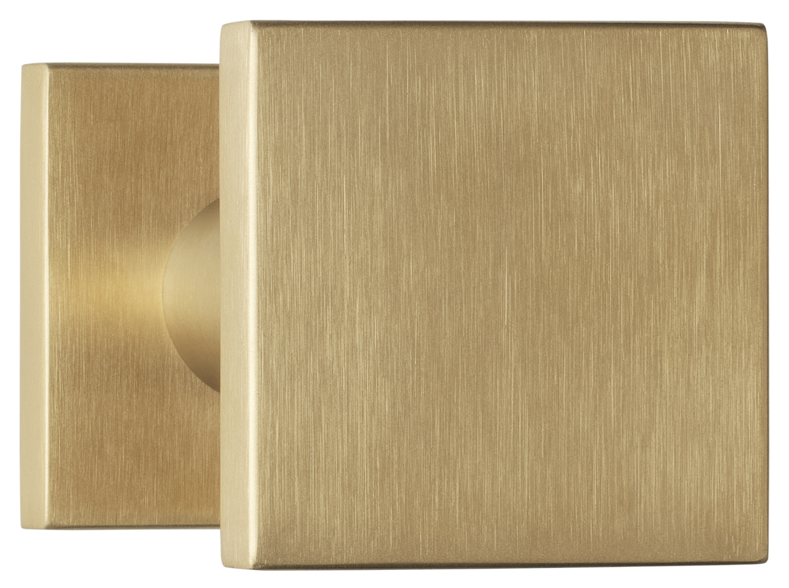 Formani BASICS BSQ60V voordeurknop vast op rozet PVD mat goud