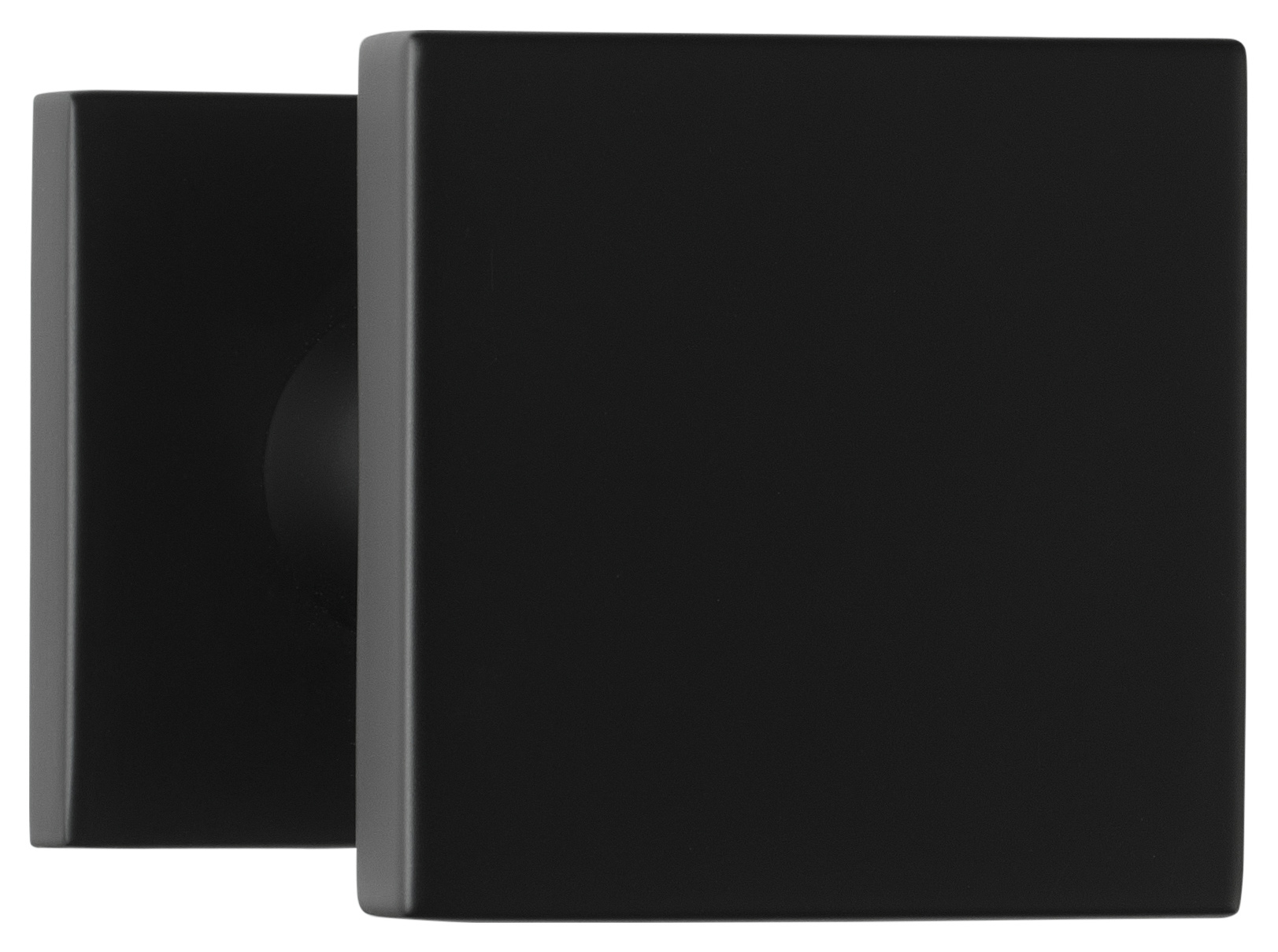 Formani BASICS BSQ60V voordeurknop vast op rozet mat zwart