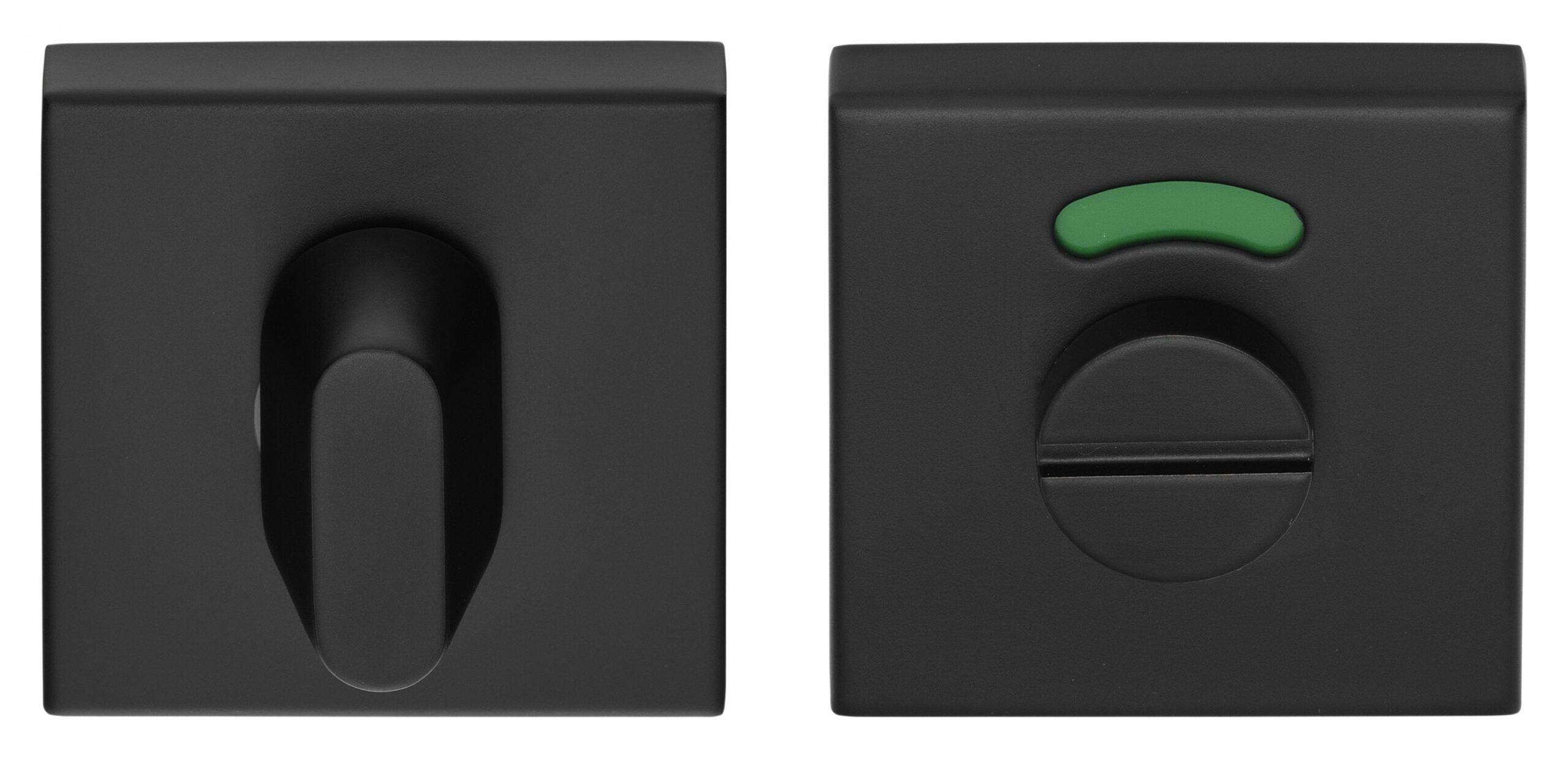Formani BASICS BSQWC53 toiletgarnituur op vierkant rozet inclusief Q5/6/7/8 toiletstift mat zwart