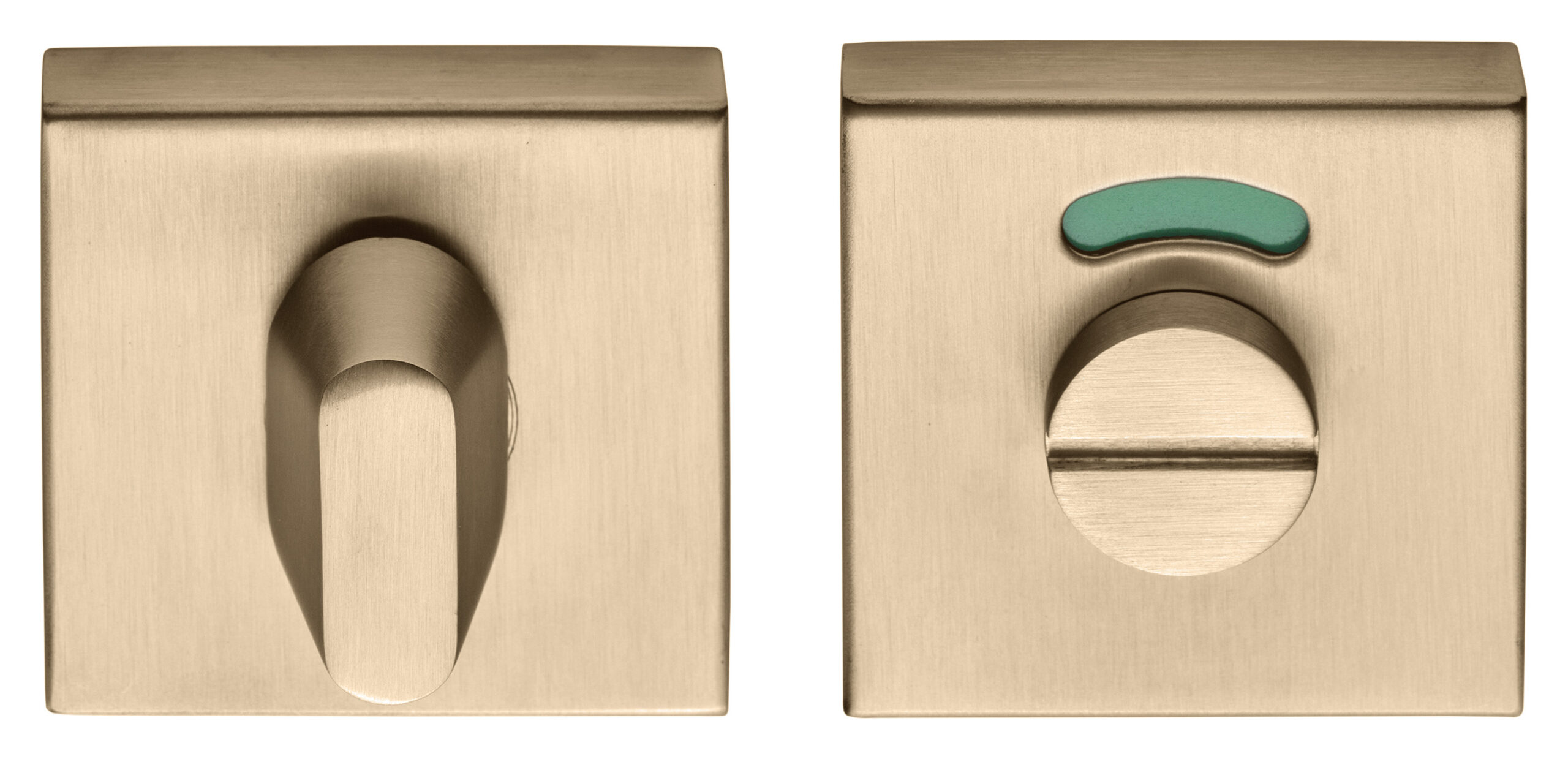 Formani BASICS BSQWC53 toiletgarnituur op vierkant rozet inclusief Q5/6/7/8 toiletstift PVD licht brons