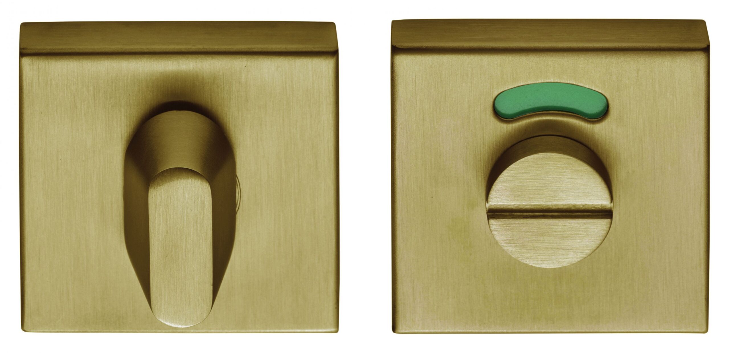 Formani BASICS BSQWC53 toiletgarnituur op vierkant rozet inclusief Q5/6/7/8 toiletstift PVD mat goud