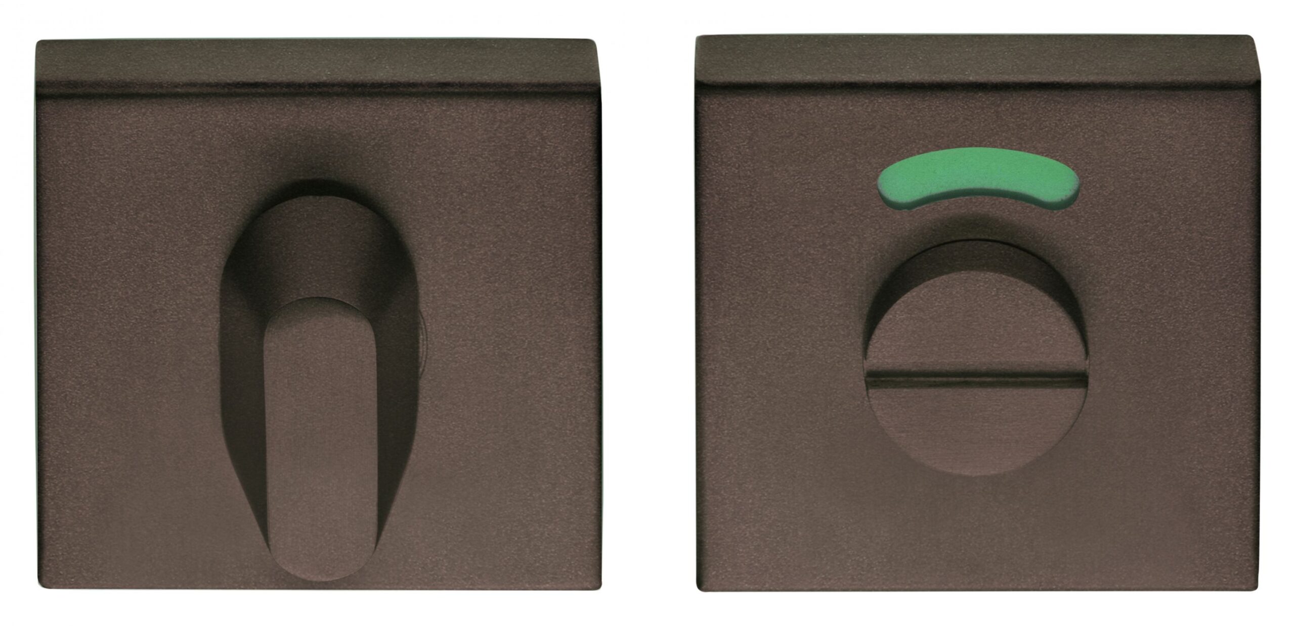 Formani BASICS BSQWC53 toiletgarnituur op vierkant rozet inclusief Q5/6/7/8 toiletstift brons