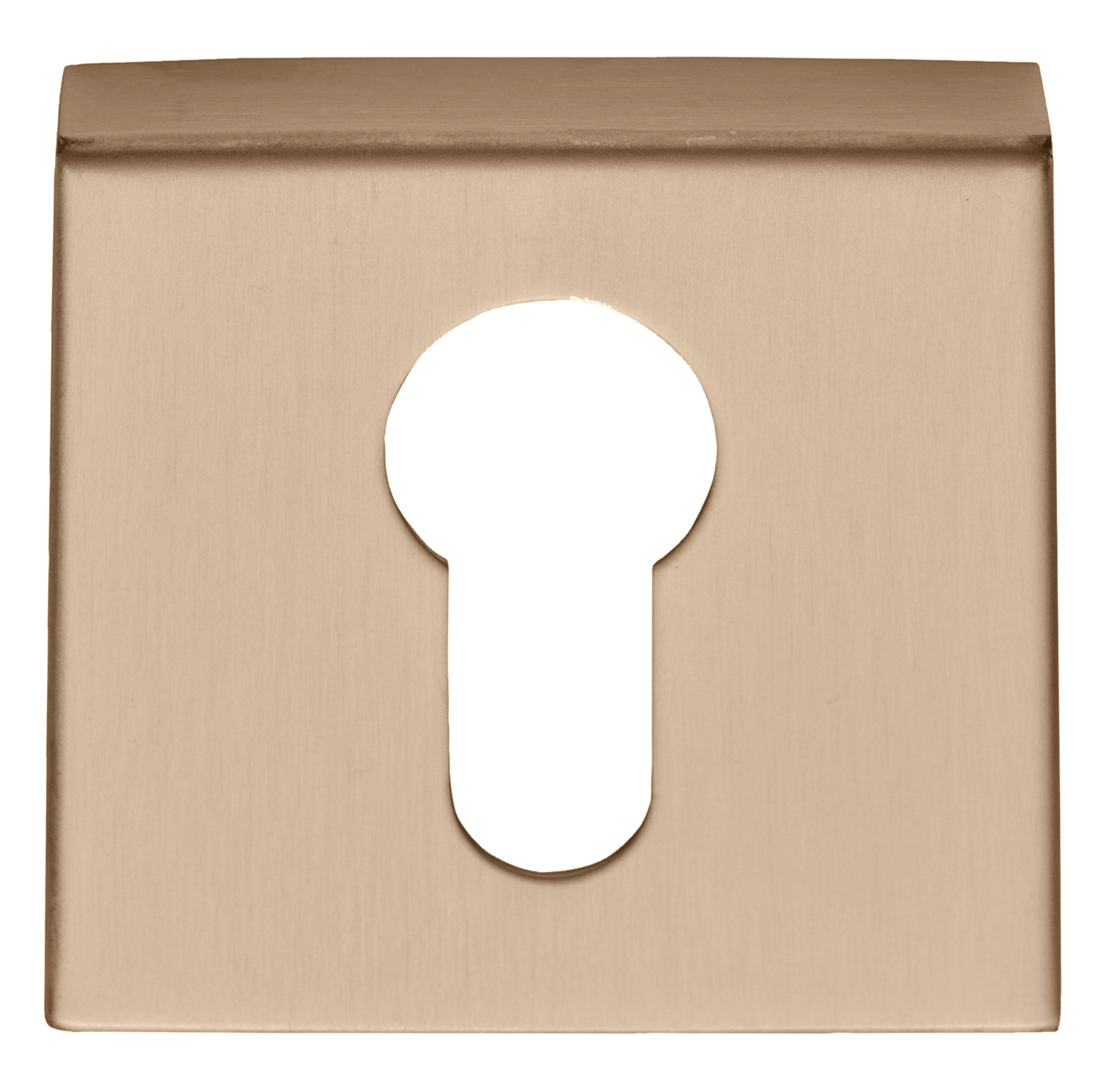 Formani BASICS BSQY53 cilinderplaatje vierkant PVD licht brons