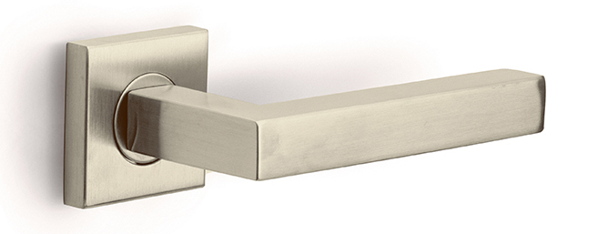 Formani BASICS BSQ1-G deurkruk geveerd op rozet PVD champagne