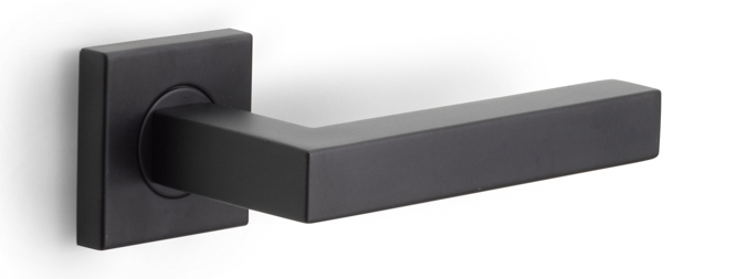 Formani BASICS BSQ1-G deurkruk geveerd op rozet mat zwart