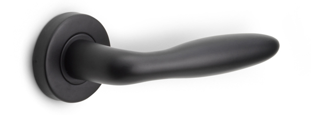 Formani BASICS LB18H deurkruk geveerd op rozet mat zwart