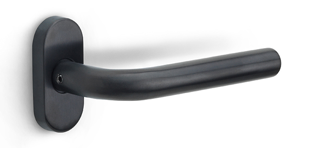 Formani BASICS LB3-19B32G deurkruk dubbel geveerd op ovaal rozet PVD gunmetal