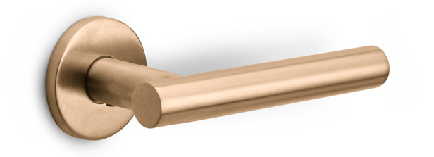 Formani BASICS LB7-19 deurkruk geveerd op rozet EN1906 klasse 3 PVD licht brons