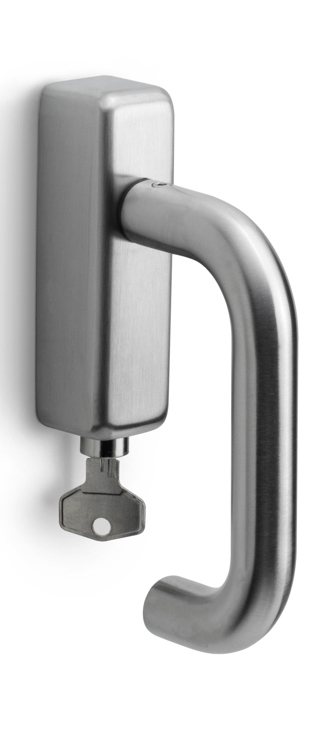 Formani BASICS LB1-DKLOCK-O draaikiepgarnituur afsluitbaar mat roestvast staal rechts/links