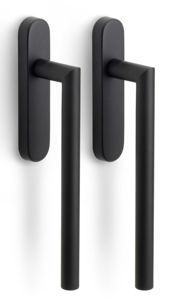 Formani BASICS LB230PA massieve paarsgewijze set hefschuifdeurbeslag mat zwart
