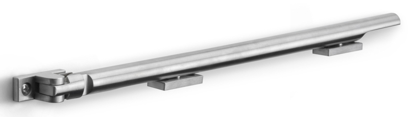 Formani BASICS LB305 massieve raamuitzetter met twee stelpennen inclusief geleiderail mat roestvast staal