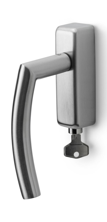 Formani BASICS LB4-DKLOCK-O draaikiepgarnituur afsluitbaar mat roestvast staal rechtsdraaiend