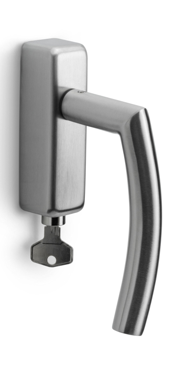 Formani BASICS LB4-DKLOCK-O draaikiepgarnituur afsluitbaar mat roestvast staal linksdraaiend