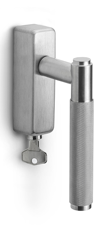 Formani BASICS LB5-22-DKLOCK-O draaikiepgarnituur afsluitbaar PVD champagne rechts/links