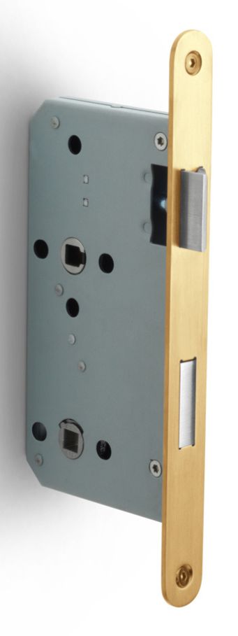 Formani BASICS LBLA60WC78 afgerond deurslot voor toilet PVD mat goud