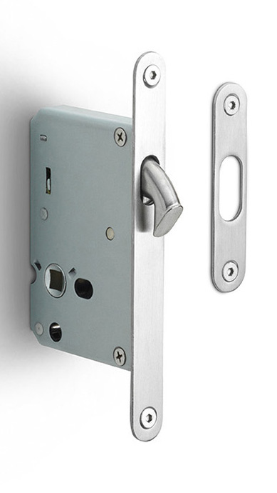 Formani BASICS LBLSDA afgerond schuifdeurslot mat roestvast staal
