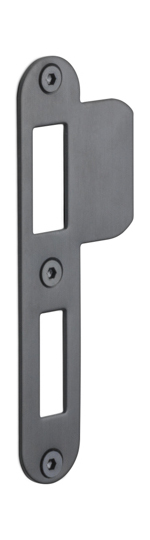 Formani BASICS LBSPANYW sluitplaat afgerond PVD gunmetal / PVD mat zwart