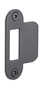 Formani BASICS LBSPASFC sluitplaat afgerond PVD gunmetal / PVD mat zwart