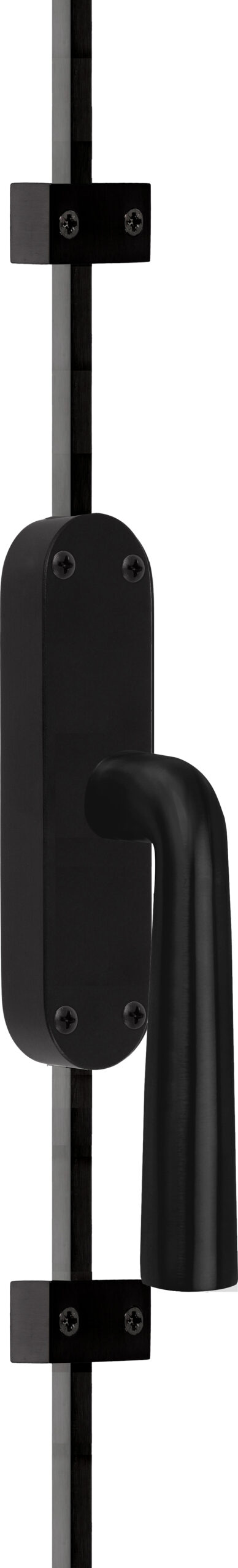 Formani BASICS KO-LB10H krukespagnolet inclusief geleiders, eindstukjes en stangen mat zwart rechtsdraaiend
