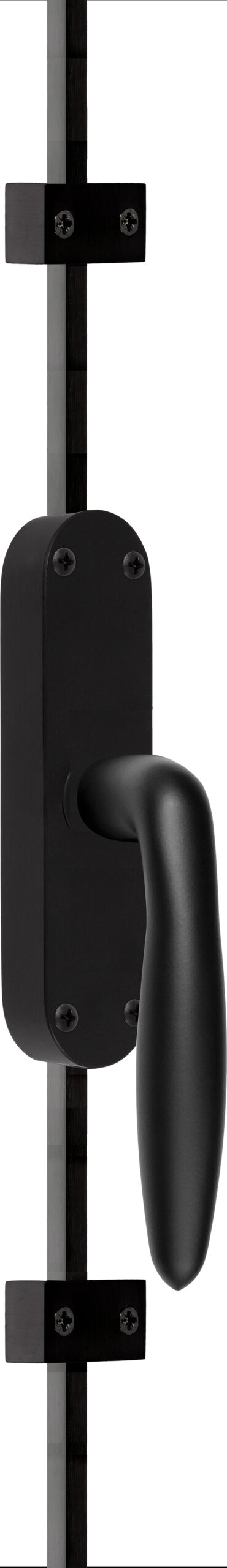 Formani BASICS KO-LB18H krukespagnolet inclusief geleiders, eindstukjes en stangen mat zwart linksdraaiend