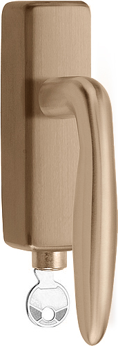 Formani BASICS LB18H-DKLOCK-O draaikiepgarnituur afsluitbaar PVD champagne rechts/links