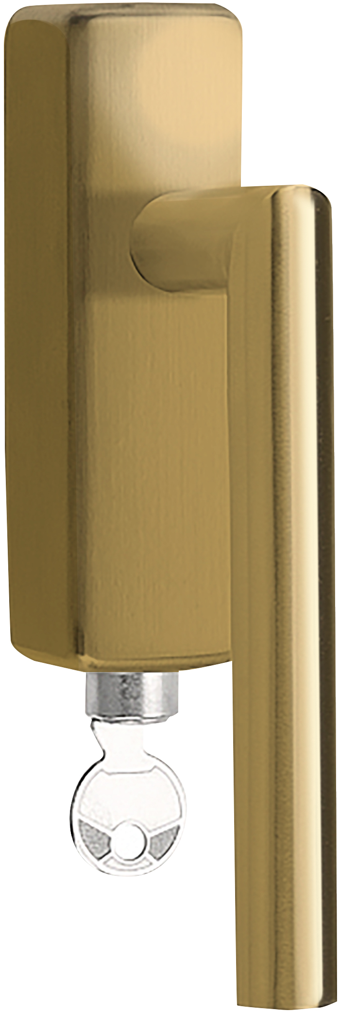 Formani BASICS LB2-DKLOCK-O draaikiepgarnituur afsluitbaar PVD mat goud rechts/links