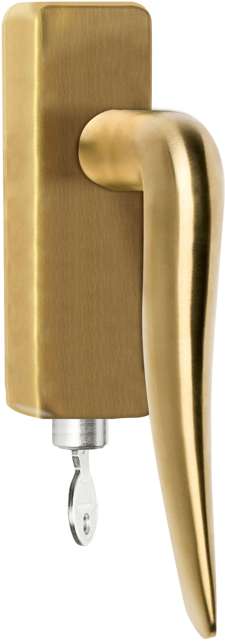 Formani BASICS LB20-DKLOCK-O draaikiepgarnituur afsluitbaar PVD mat goud linksdraaiend