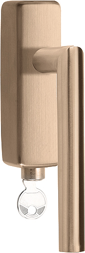 Formani BASICS LB2-DKLOCK-O draaikiepgarnituur afsluitbaar PVD licht brons rechts/links