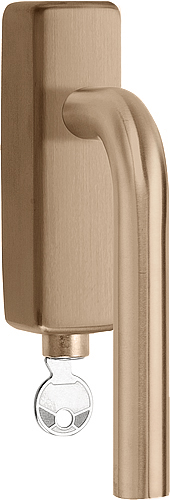 Formani BASICS LB3-DKLOCK-O draaikiepgarnituur afsluitbaar PVD licht brons rechts/links