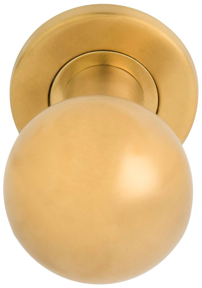 Formani BASICS LB501 voordeurknop vast op rozet PVD mat goud