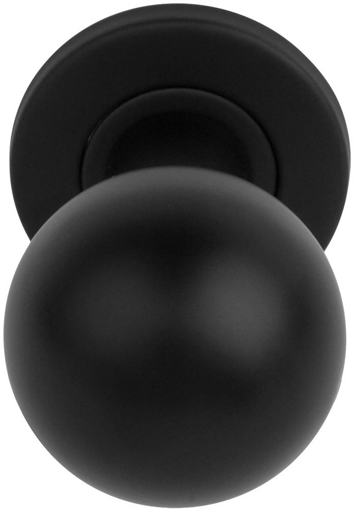 Formani BASICS LB501 voordeurknop vast op rozet mat zwart
