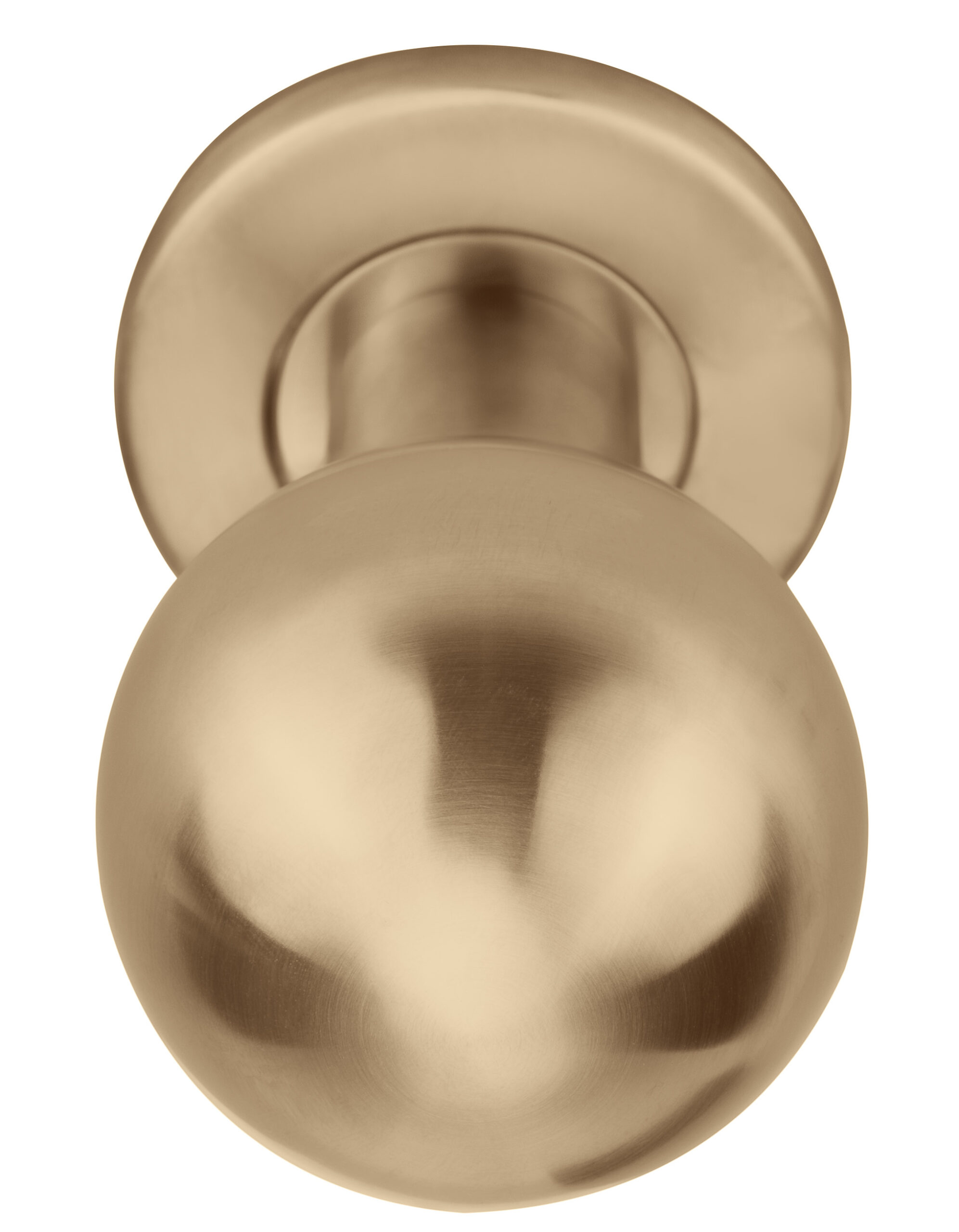 Formani BASICS LB501 voordeurknop vast op rozet PVD licht brons