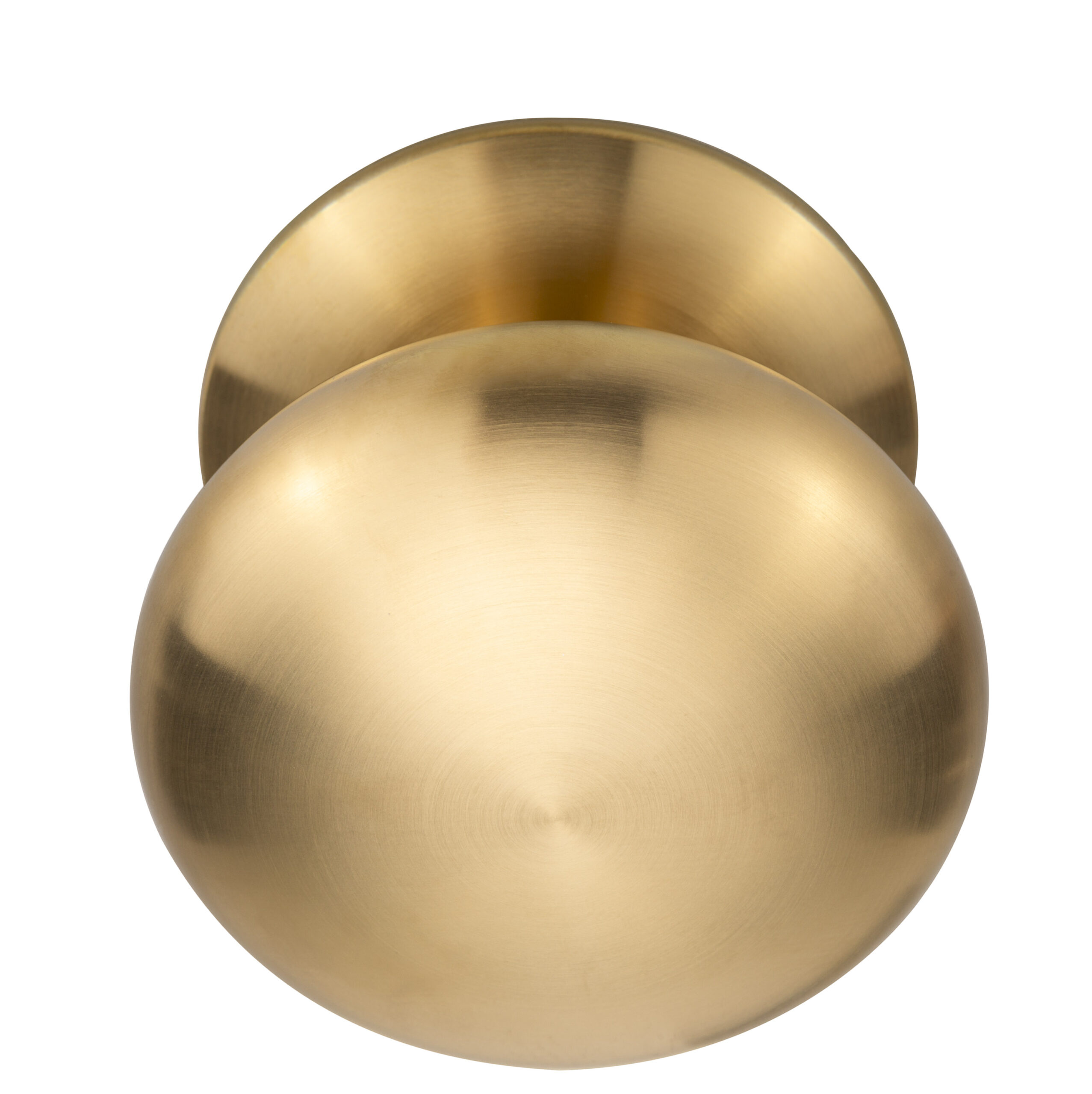 Formani BASICS LB65V voordeurknop vast op rozet PVD mat goud
