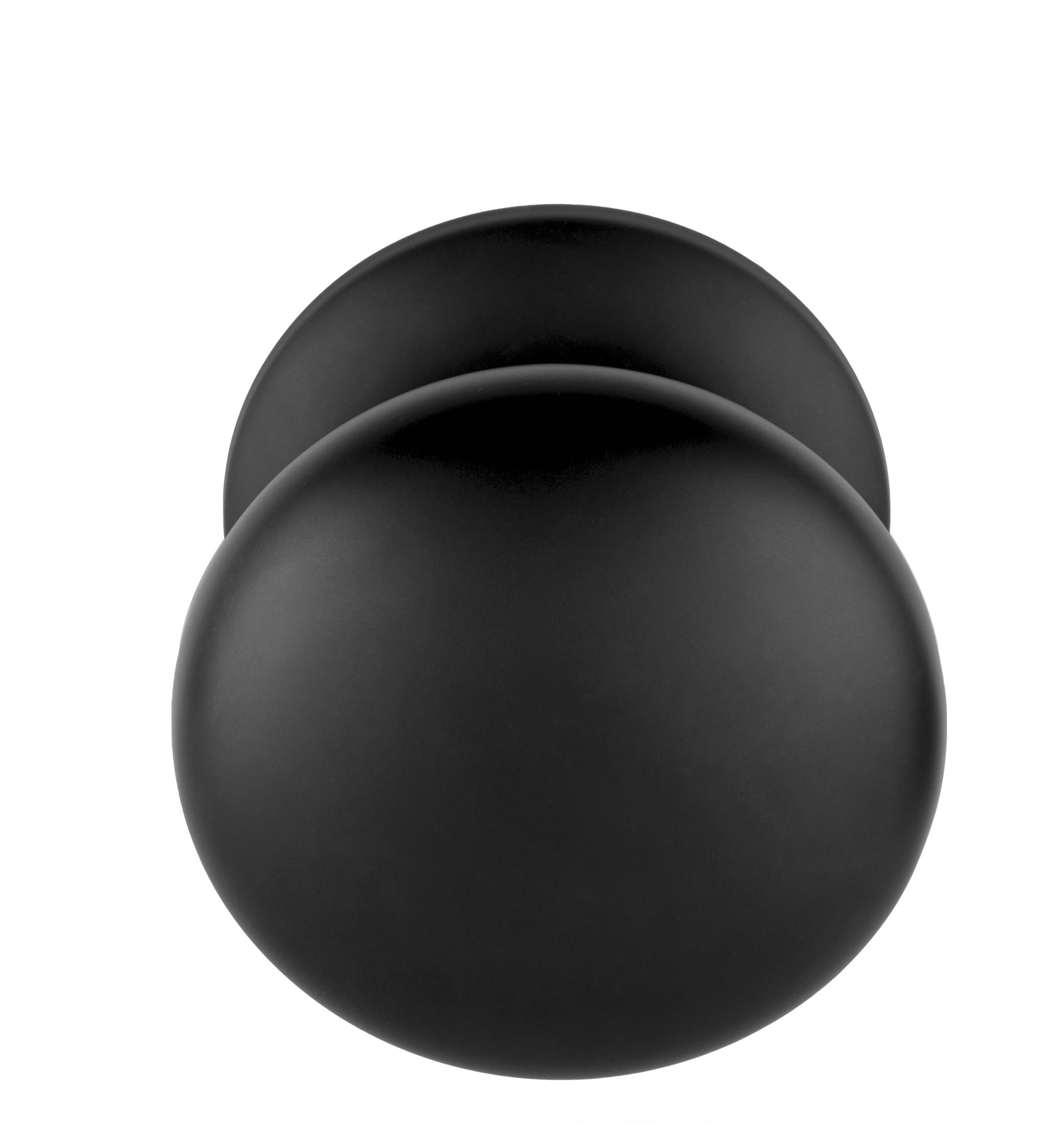 Formani BASICS LB65V voordeurknop vast op rozet mat zwart