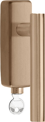 Formani BASICS LB7-DKLOCK-O draaikiepgarnituur afsluitbaar PVD licht brons rechts/links
