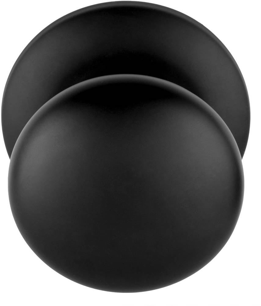 Formani BASICS LB80V voordeurknop vast op rozet mat zwart