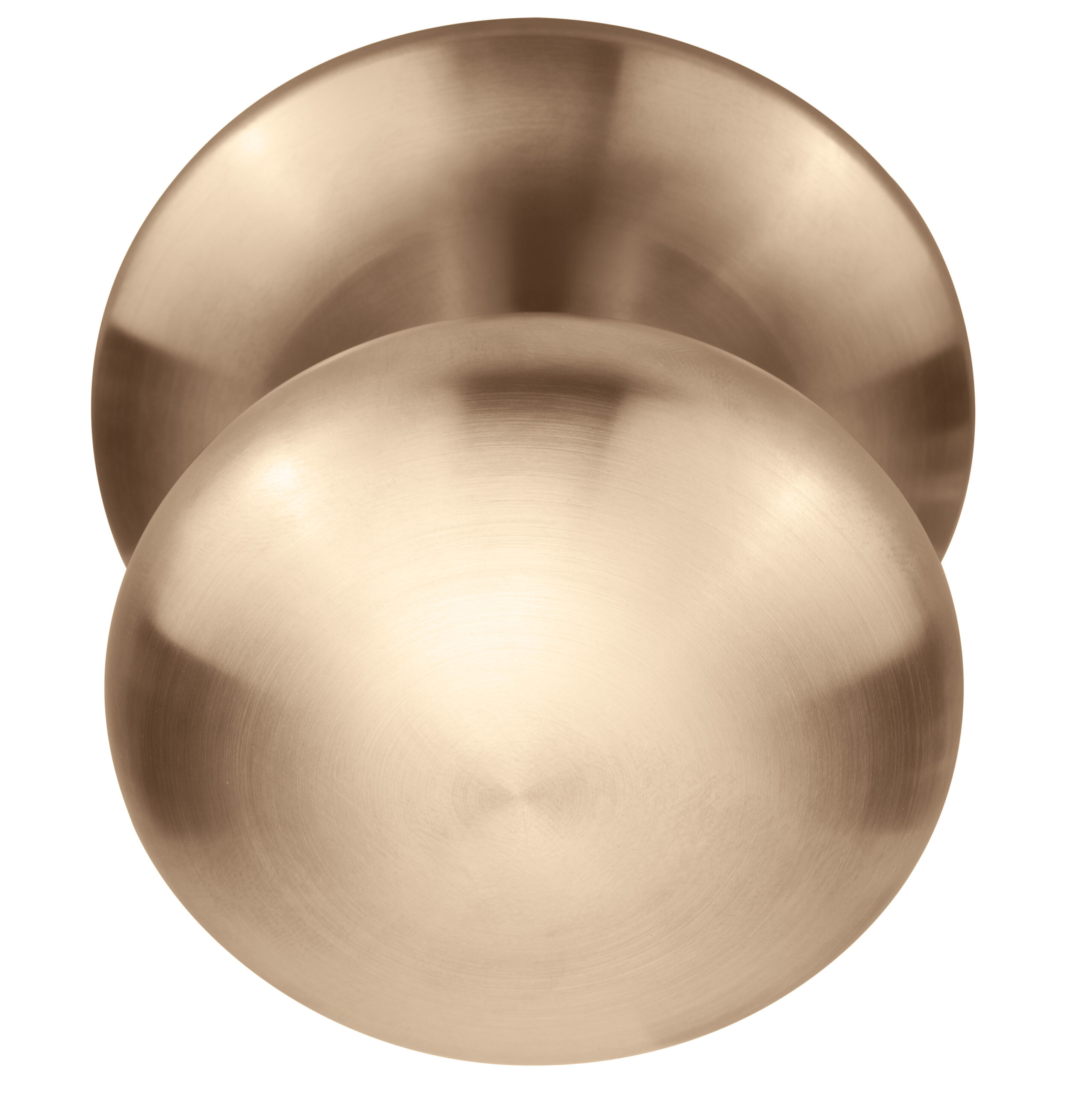 Formani BASICS LB80V voordeurknop vast op rozet PVD licht brons