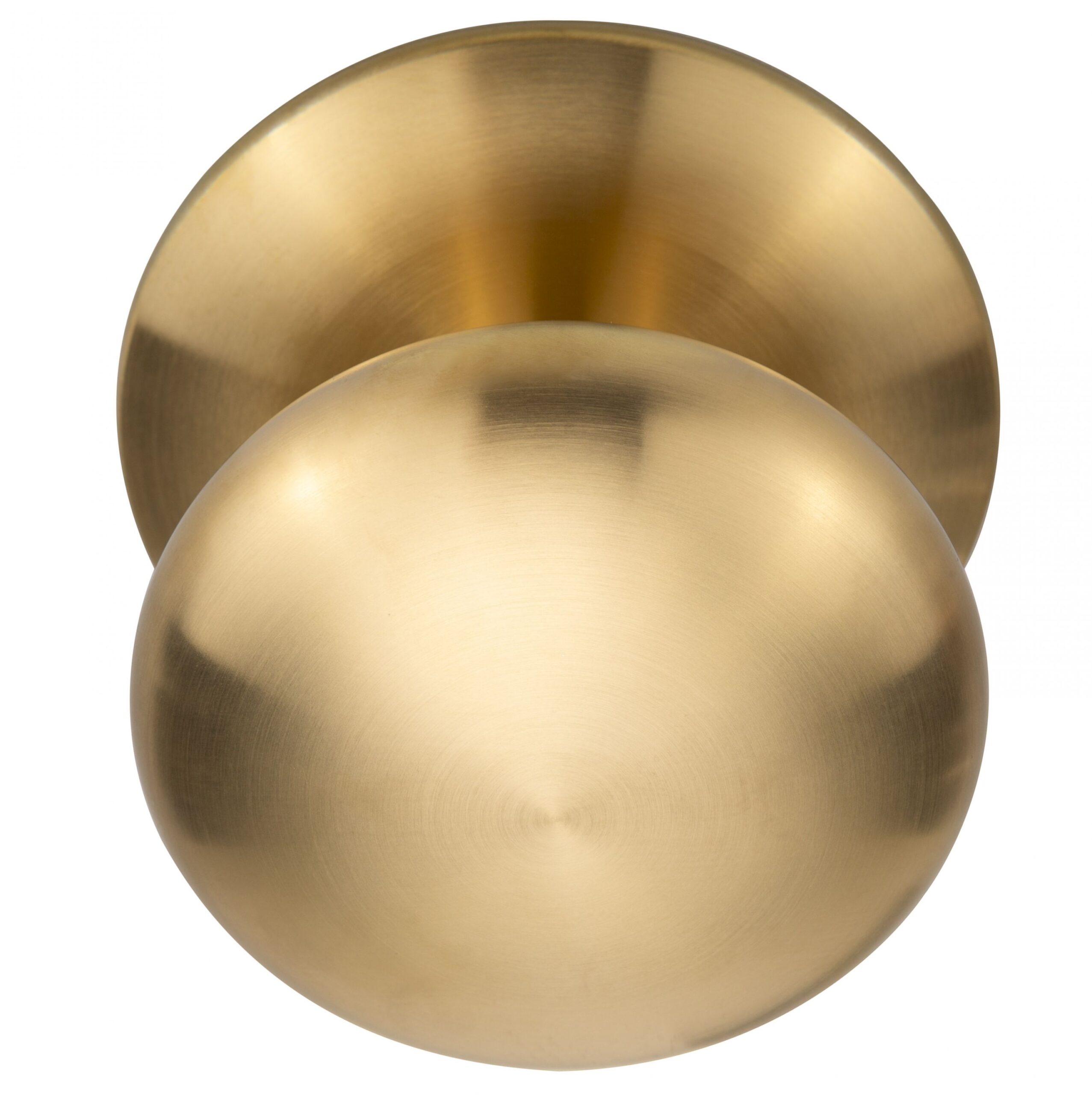 Formani BASICS LB80V voordeurknop vast op rozet PVD mat goud