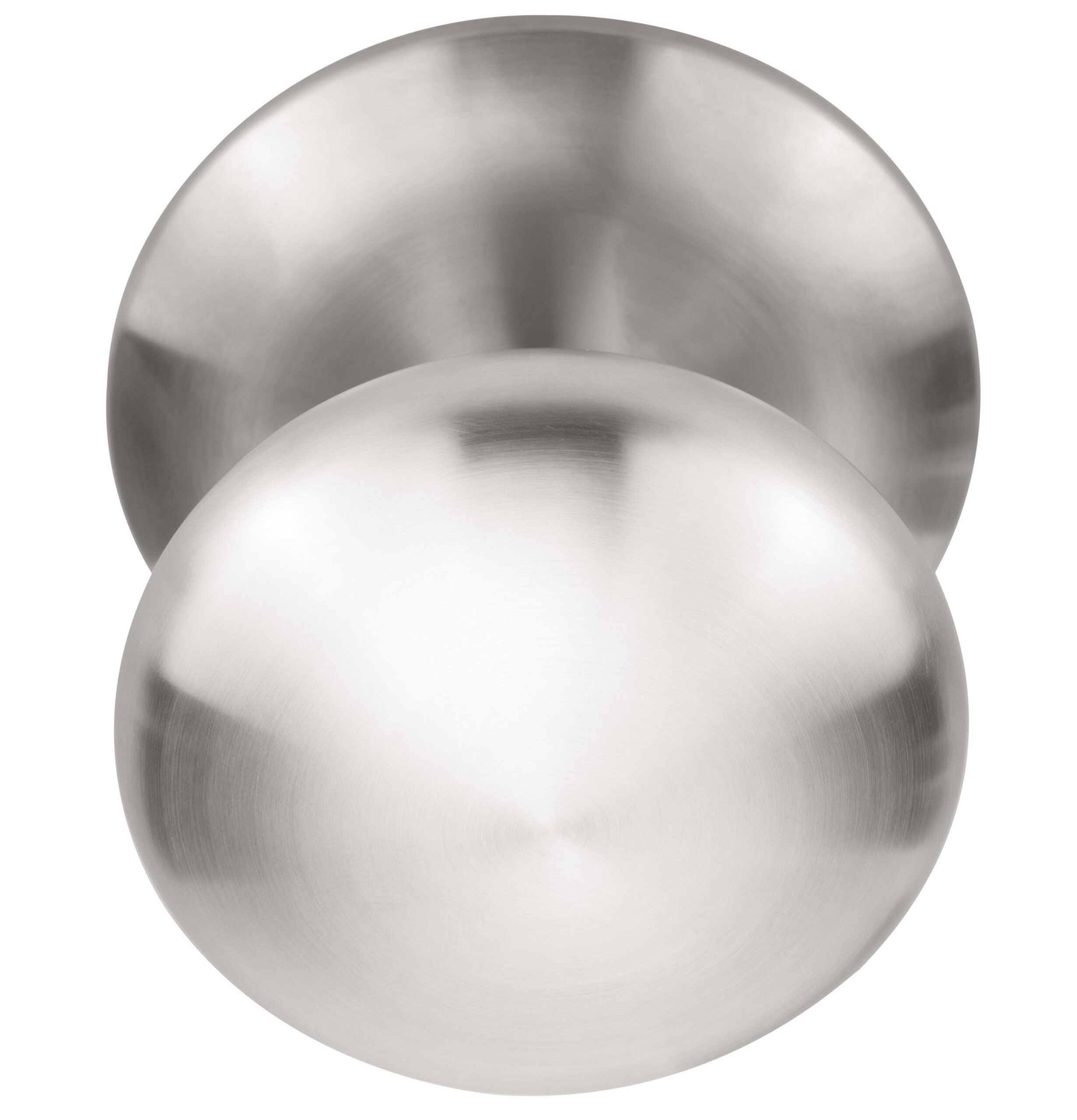 Formani BASICS LB80V voordeurknop vast op rozet PVD mat roestvast staal
