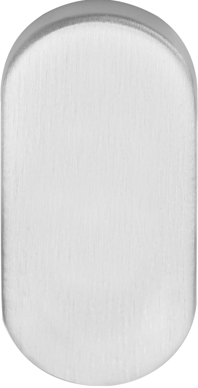 Formani BASICS LBB32 blind plaatje ovaal PVD mat roestvast staal