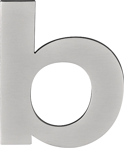 Formani BASICS LBHN100-B huisletter met blinde bevestiging en afstandshouders brons