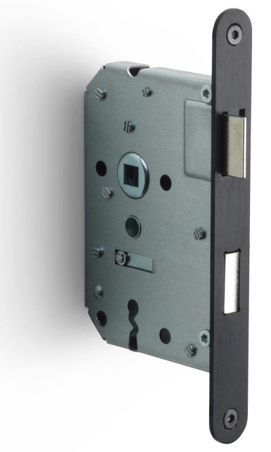 Formani BASICS LBLAN56 afgerond deurslot met sleutel PVD gunmetal / PVD mat zwart